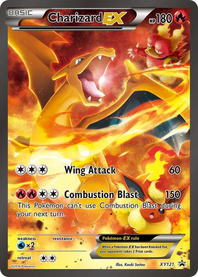 Pokémon Charizard EX #XY121 XY Promos Promo Holofoil Lightly Played Trading Card