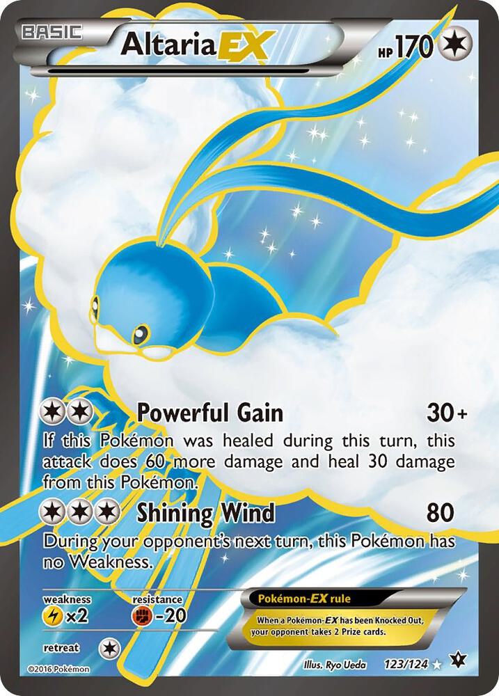 Pokémon Altaria EX #123/124 XY - Fates Collide Full Art Holofoil Near Mint English Trading Card — catalog front, TCGplayer SKU 3142640