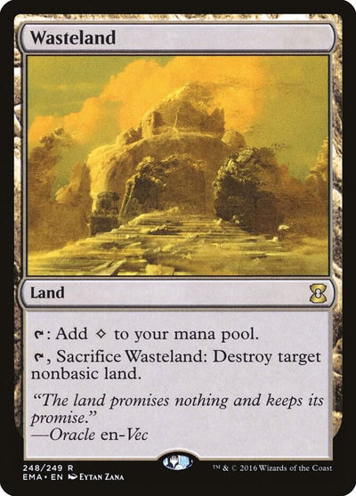 Magic Wasteland #248 Eternal Masters Rare Non-Foil Near Mint English Trading Card — catalog front, TCGplayer SKU 3144366