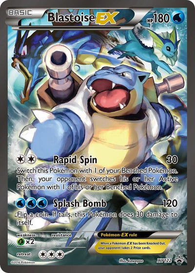 Pokémon Blastoise EX #XY122 XY Promos Promo Holofoil Moderately Played Trading Card