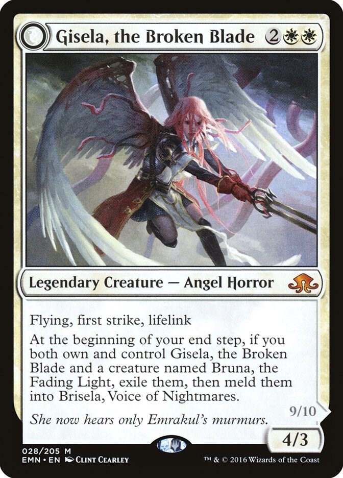 Magic Gisela, the Broken Blade #28 Eldritch Moon Mythic Rare Non-Foil Near Mint English Trading Card — catalog front, TCGplayer SKU 3154645