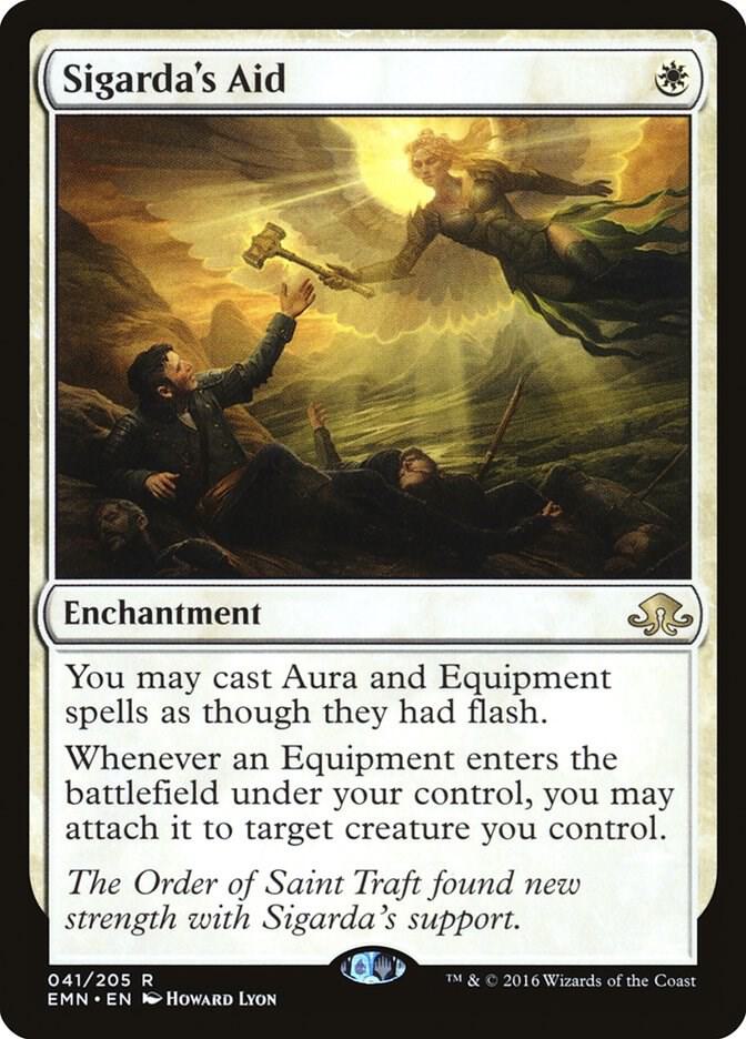Magic Sigarda's Aid #41 Eldritch Moon Rare Non-Foil Near Mint Trading Card