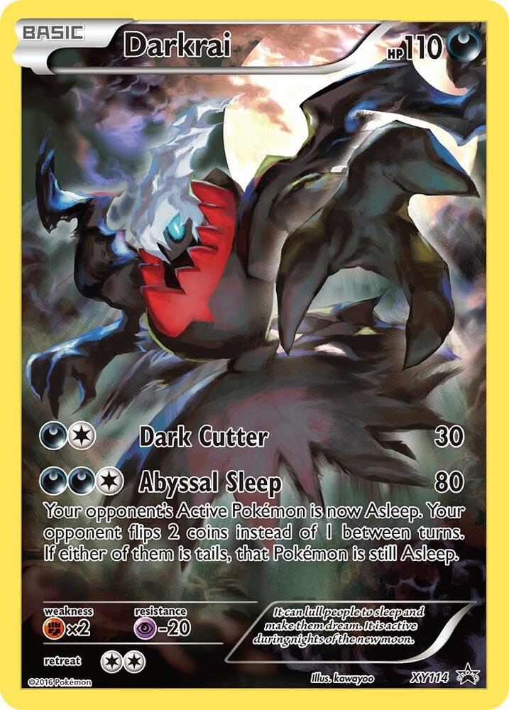 Pokémon Darkrai #XY114 XY Promos Promo Holofoil Near Mint Trading Card