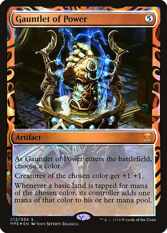Magic Gauntlet of Power #12 Masterpiece Series: Kaladesh Inventions Mythic Rare Foil Near Mint English Trading Card — catalog front, TCGplayer SKU 3201560