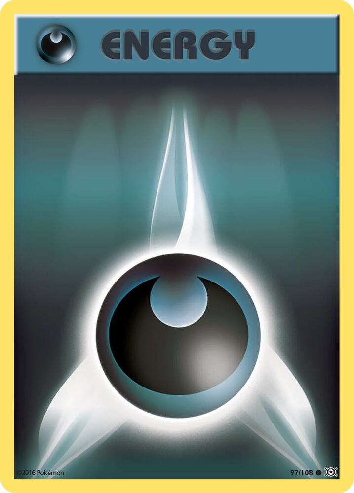Pokémon Darkness Energy #97/108 XY - Evolutions Common Reverse Holofoil Near Mint English Trading Card — catalog front, TCGplayer SKU 3243763