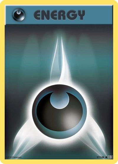 Pokémon Darkness Energy #97/108 XY - Evolutions Common Reverse Holofoil Near Mint English Trading Card — catalog front, TCGplayer SKU 3243763