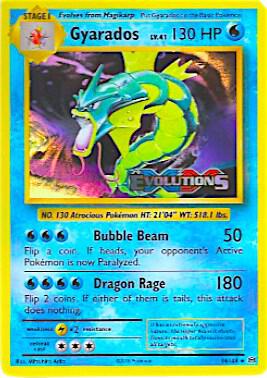 Pokémon Gyarados #34/108 XY Promos XY Evolutions Prerelease Holofoil Moderately Played Trading Card