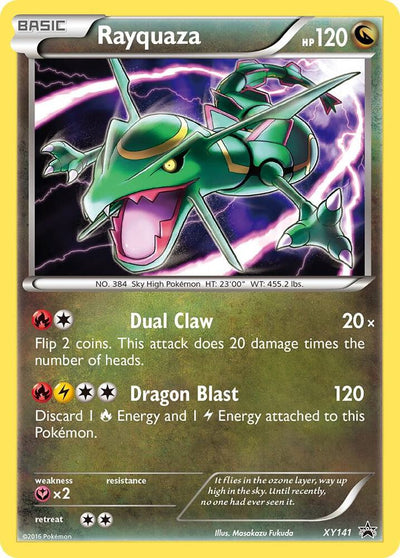 Pokémon Rayquaza #XY141 XY Promos Promo Holofoil Near Mint Trading Card