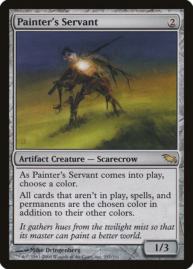Magic Painter's Servant #257 Shadowmoor Rare Non-Foil Moderately Played Trading Card