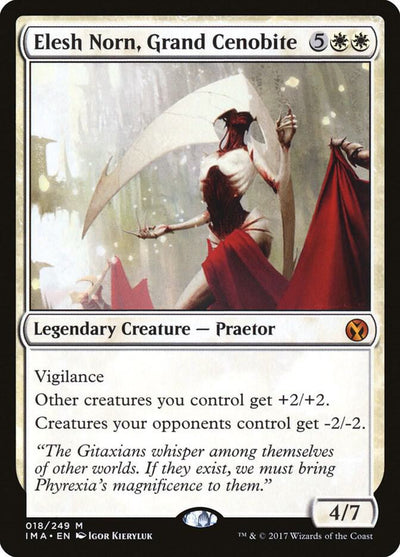 Magic Elesh Norn, Grand Cenobite #18 Iconic Masters Mythic Rare Non-Foil Near Mint Trading Card