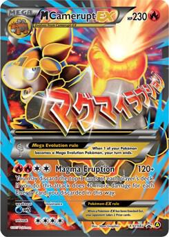 Pokémon M Camerupt EX #XY198a Alternate Art Promos Promo Holofoil Lightly Played English Trading Card — catalog front, TCGplayer SKU 3523857