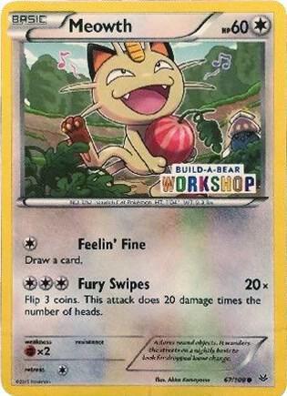 Pokémon Meowth - 67/108 #067/108 Miscellaneous Cards & Products Build-A-Bear Workshop Exclusive Non-Foil Near Mint English Trading Card — catalog front, TCGplayer SKU 3565122
