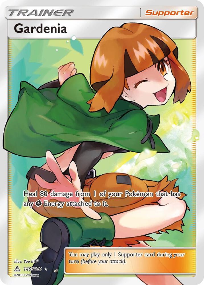 Pokémon Gardenia #149/156 SM - Ultra Prism Full Art Holofoil Near Mint Trading Card