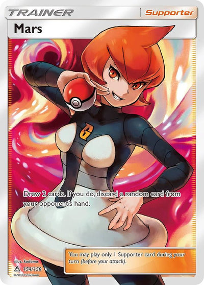 Pokémon Mars #154/156 SM - Ultra Prism Full Art Holofoil Near Mint Trading Card