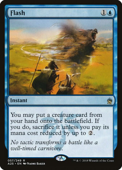 Magic Flash #57 Masters 25 Rare Foil Near Mint English Trading Card — catalog front, TCGplayer SKU 3608707