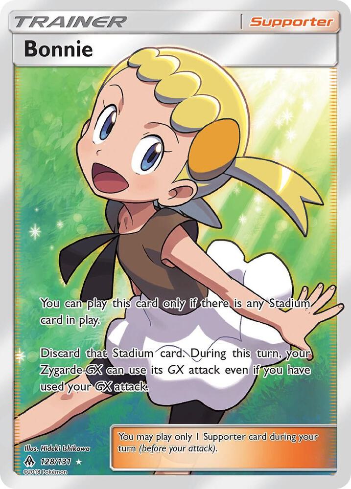 Pokémon Bonnie #128/131 SM - Forbidden Light Full Art Holofoil Moderately Played English Trading Card — catalog front, TCGplayer SKU 3643395