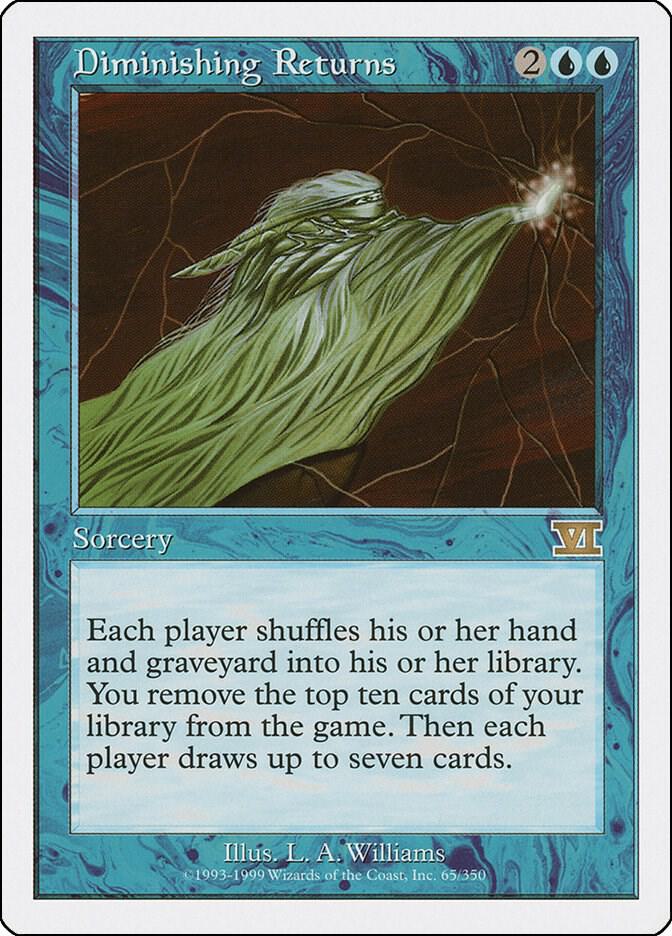 Magic Diminishing Returns #65 Classic Sixth Edition Rare Non-Foil Lightly Played English Trading Card — catalog front, TCGplayer SKU 365575