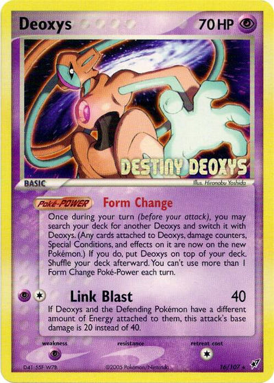 Pokémon Deoxys (Normal Forme) - 16/107 #016/107 Miscellaneous Cards & Products Movie Promo Non-Foil Lightly Played Trading Card