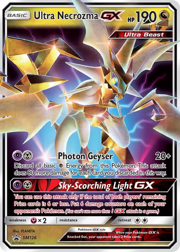 Pokémon Ultra Necrozma GX #SM126 SM Promos Promo Holofoil Near Mint English Trading Card — catalog front, TCGplayer SKU 3900840