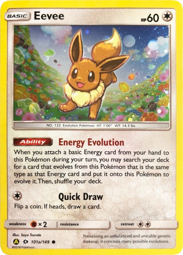 Pokémon Eevee #101a/149 Alternate Art Promos Promo Holofoil Lightly Played English Trading Card — catalog front, TCGplayer SKU 3903264