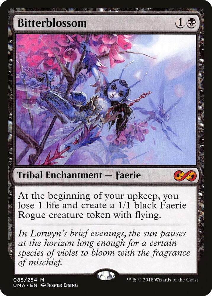 Magic Bitterblossom #85 Ultimate Masters Mythic Rare Foil Near Mint Trading Card