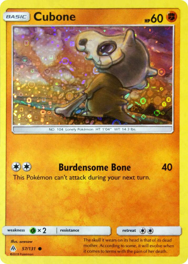 Pokémon Cubone - 57/131 #057/131 Miscellaneous Cards & Products General Mills Promo Holofoil Near Mint English Trading Card — catalog front, TCGplayer SKU 3983039