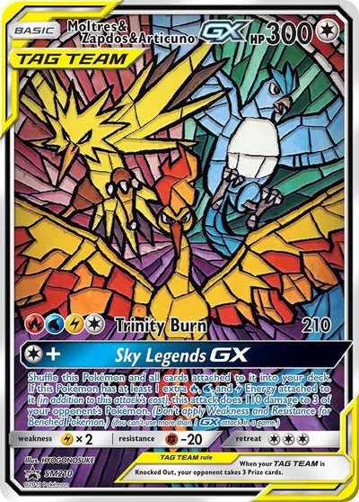 Pokémon Moltres & Zapdos & Articuno GX #SM210 SM Promos Promo Holofoil Near Mint Trading Card