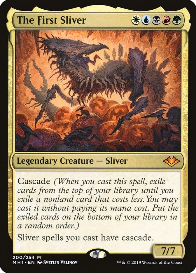 Magic The First Sliver #200 Modern Horizons Mythic Rare Foil Near Mint English Trading Card — catalog front, TCGplayer SKU 4055291