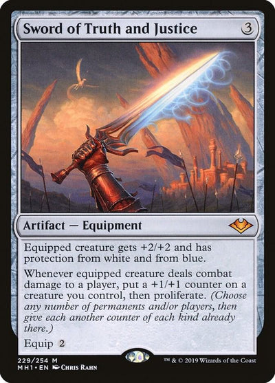 Magic Sword of Truth and Justice #229 Modern Horizons Mythic Rare Non-Foil Near Mint Trading Card