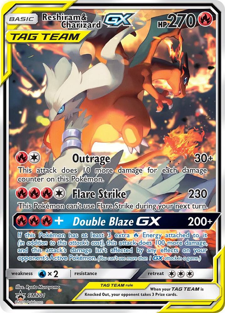 Reshiram & Charizard GX : SM201