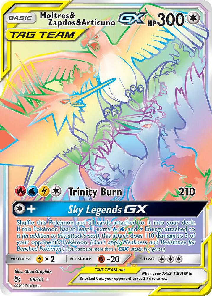 Moltres & Zapdos & Articuno GX : 69/68