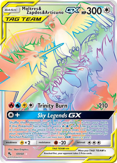 Moltres & Zapdos & Articuno GX : 69/68