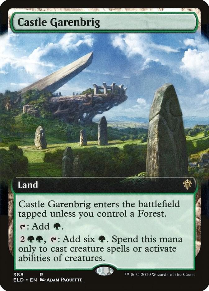 Magic Castle Garenbrig #388 Throne of Eldraine Extended Art Non-Foil Near Mint English Trading Card — catalog front, TCGplayer SKU 4203160