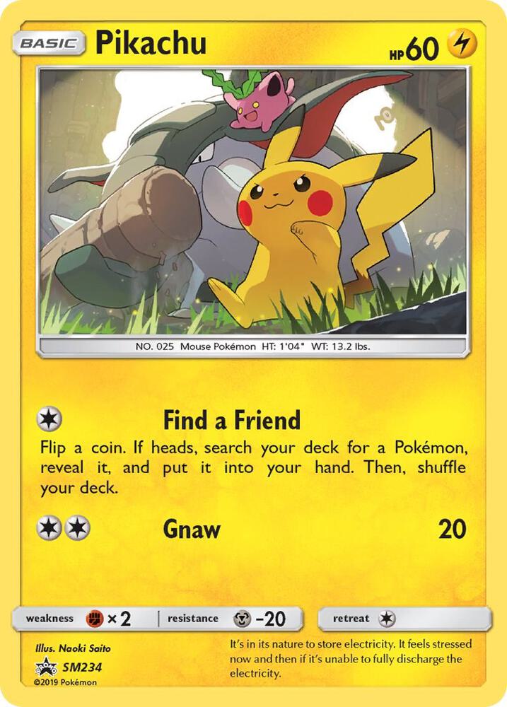 Pokémon Pikachu #SM234 SM Promos Promo Holofoil Near Mint Trading Card