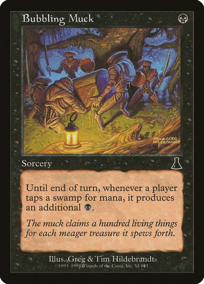 Magic Bubbling Muck #54 Urza's Destiny Common Foil Near Mint Trading Card