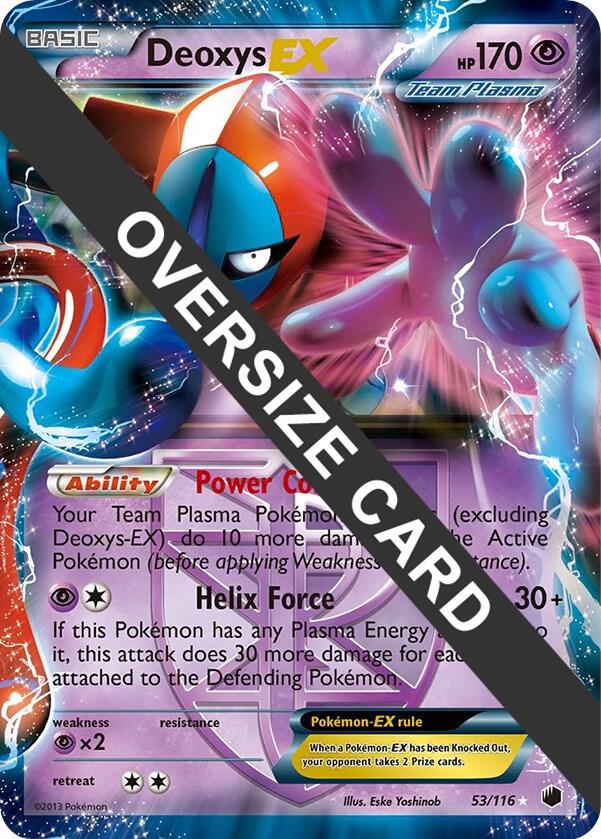 Pokémon Deoxys EX - 53/116 #053/116 Jumbo Cards Plasma Freeze Holofoil Near Mint English Trading Card — catalog front, TCGplayer SKU 4355249