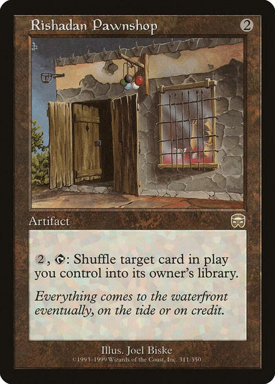 Magic Rishadan Pawnshop #311 Mercadian Masques Rare Foil Near Mint English Trading Card — catalog front, TCGplayer SKU 43954