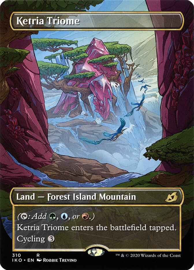 Magic Ketria Triome #310 Ikoria: Lair of Behemoths Showcase Non-Foil Near Mint English Trading Card — catalog front, TCGplayer SKU 4397743