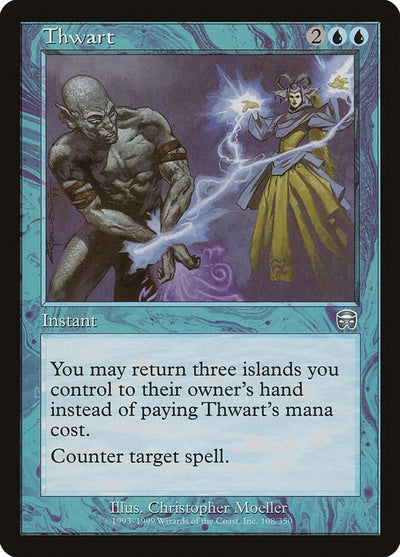 Magic Thwart #108 Mercadian Masques Uncommon Foil Near Mint English Trading Card — catalog front, TCGplayer SKU 44020