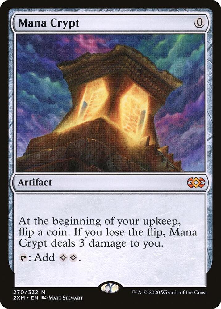 Magic Mana Crypt #270 Double Masters Mythic Rare Foil Near Mint English Trading Card — catalog front, TCGplayer SKU 4432952