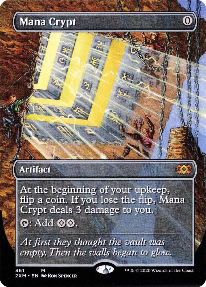 Magic Mana Crypt #361 Double Masters Borderless Foil Near Mint English Trading Card — catalog front, TCGplayer SKU 4433002