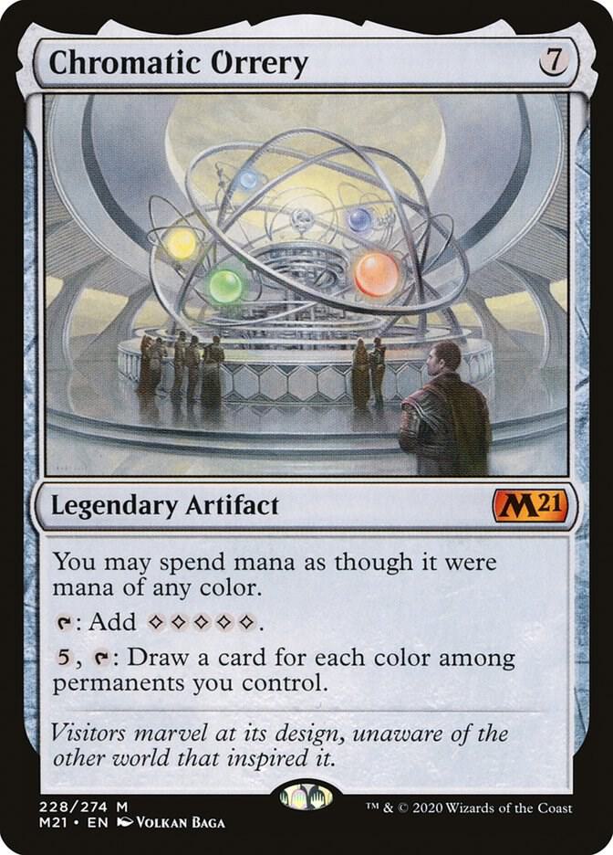 Magic Chromatic Orrery #228 Core Set 2021 Mythic Rare Foil Near Mint Trading Card