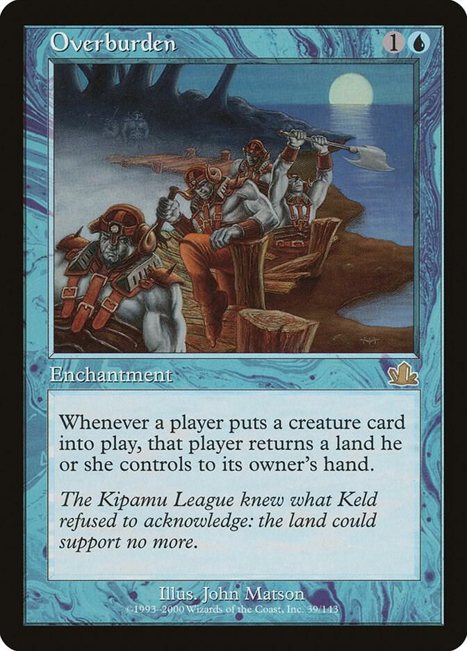 Magic Overburden #39 Prophecy Rare Foil Near Mint Trading Card