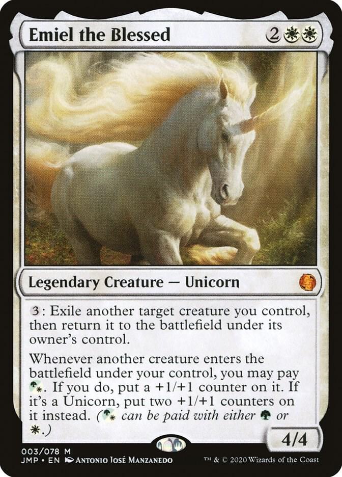 Magic Emiel the Blessed #3 Jumpstart Mythic Rare Non-Foil Near Mint English Trading Card — catalog front, TCGplayer SKU 4476916