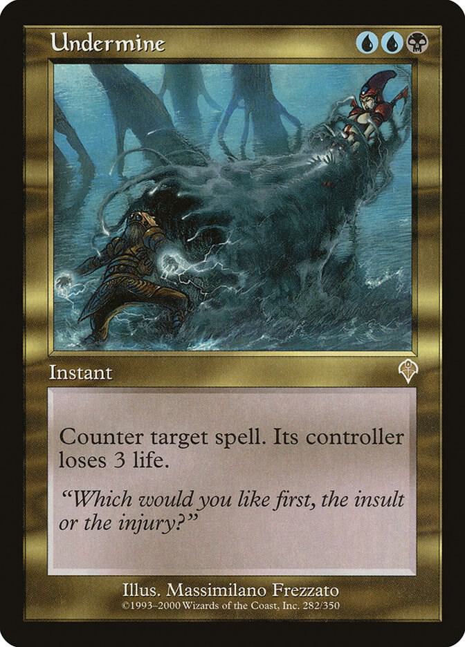 Magic Undermine #282 Invasion Rare Foil Near Mint English Trading Card — catalog front, TCGplayer SKU 44974