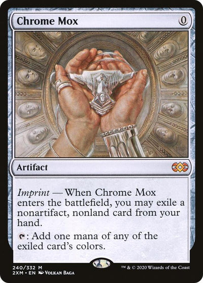 Magic Chrome Mox #240 Double Masters Mythic Rare Foil Near Mint Trading Card