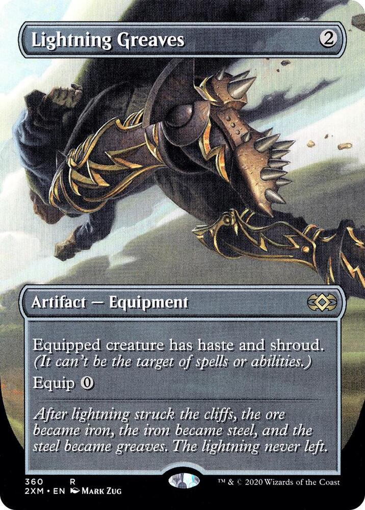 Magic Lightning Greaves #360 Double Masters Borderless Foil Near Mint English Trading Card — catalog front, TCGplayer SKU 4510167