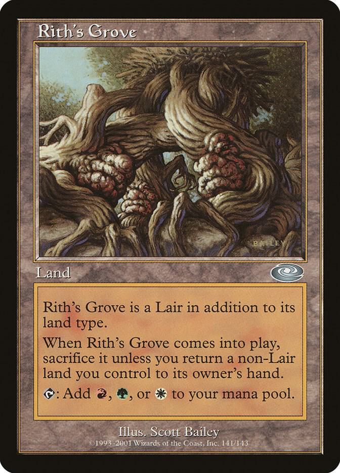 Magic Rith's Grove #141 Planeshift Uncommon Foil Near Mint Trading Card