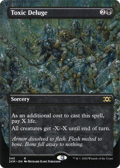 Magic Toxic Deluge #345 Double Masters Borderless Foil Near Mint English Trading Card — catalog front, TCGplayer SKU 4517530