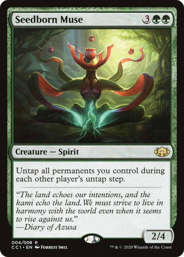 Magic Seedborn Muse #4 Commander Collection: Green Rare Foil Near Mint Trading Card